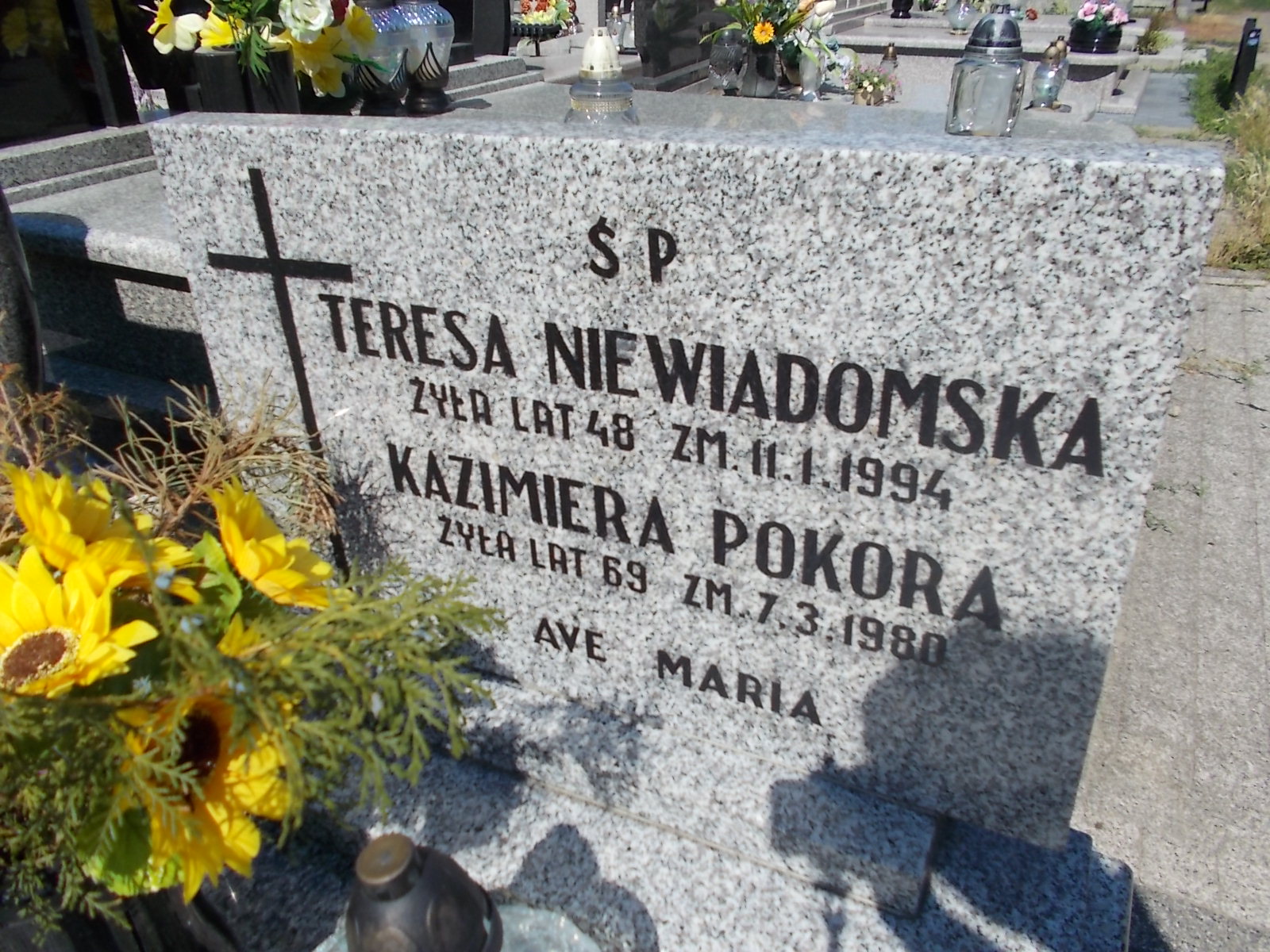 Teresa Niewiadomska Zduńska Wola parafia - Grobonet - Wyszukiwarka osób pochowanych
