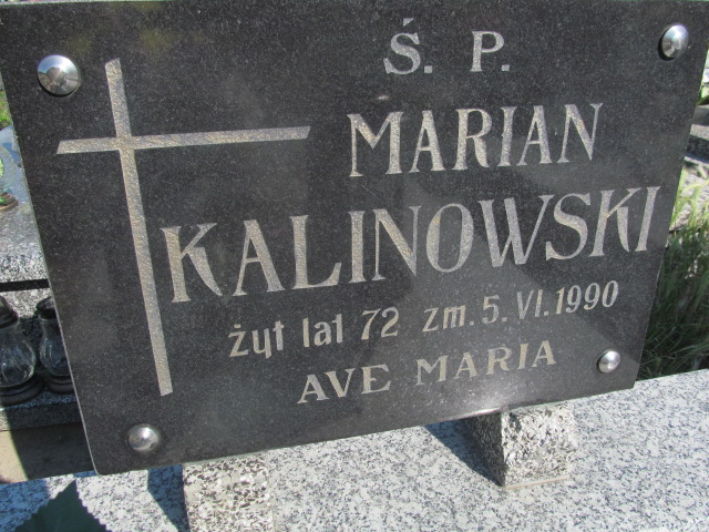 Marian Kalinowski Zduńska Wola parafia - Grobonet - Wyszukiwarka osób pochowanych
