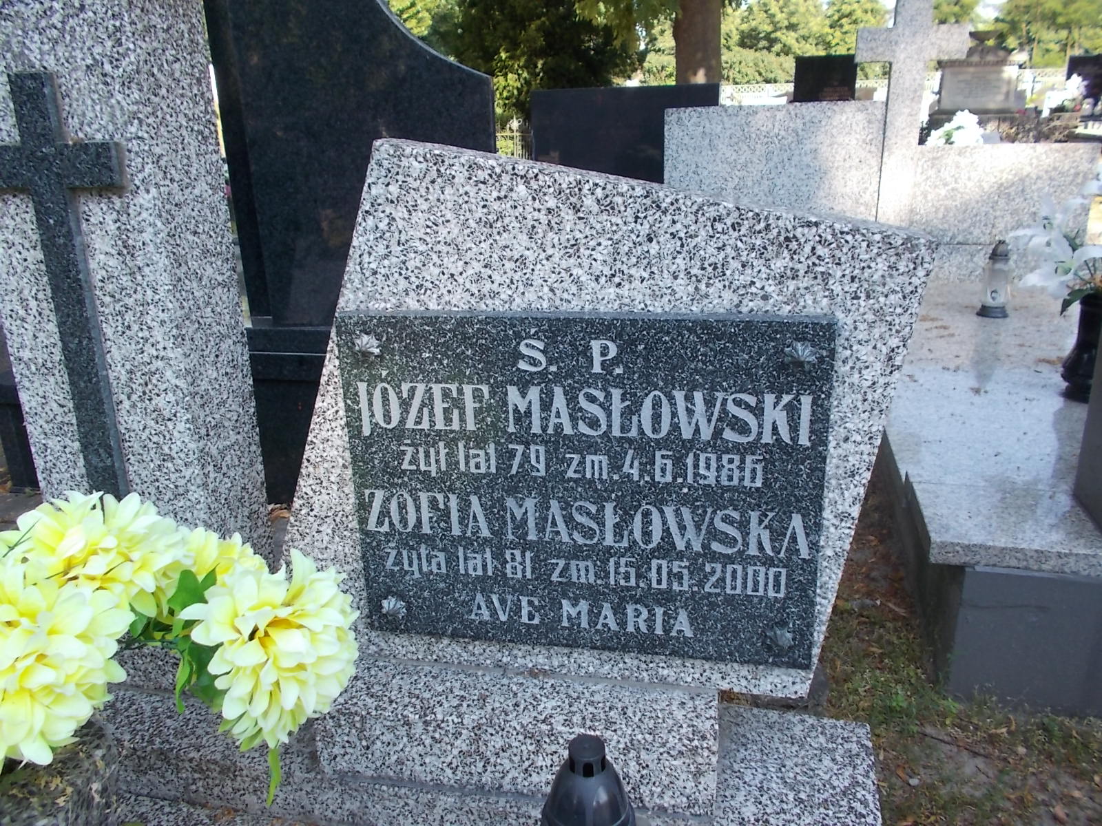 Zofia Masłowska Zduńska Wola parafia - Grobonet - Wyszukiwarka osób pochowanych