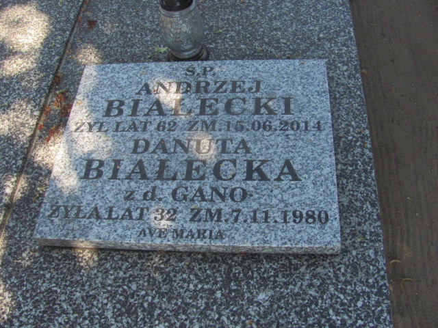 Andrzej Białecki 1952 Zduńska Wola parafia - Grobonet - Wyszukiwarka osób pochowanych