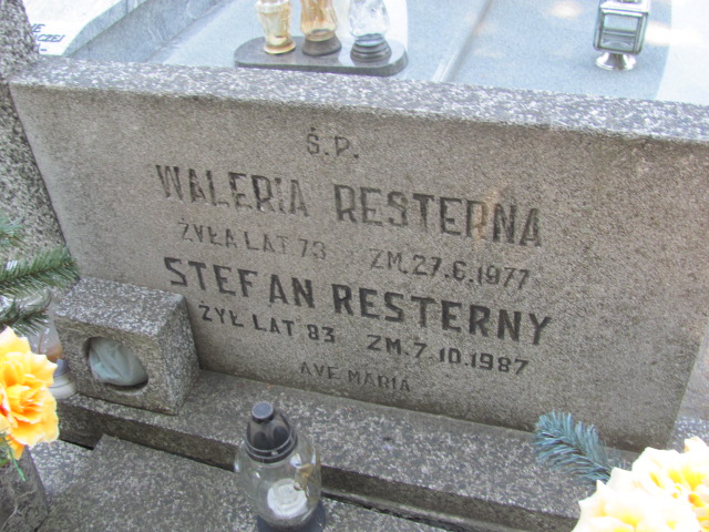 Józef Resterny 1932 Zduńska Wola parafia - Grobonet - Wyszukiwarka osób pochowanych