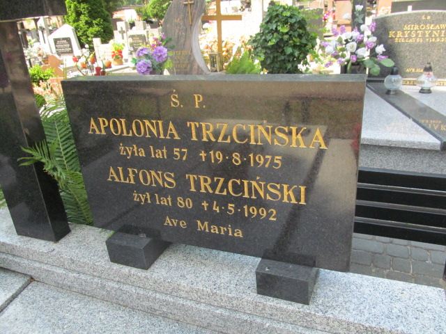 Alfons Trzciński Zduńska Wola parafia - Grobonet - Wyszukiwarka osób pochowanych