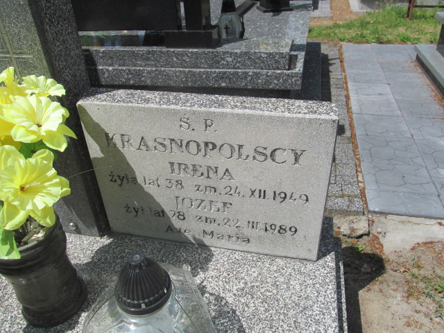 Irena Krasnopolska Zduńska Wola parafia - Grobonet - Wyszukiwarka osób pochowanych
