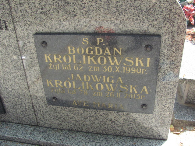 Bogdan Królikowski Zduńska Wola parafia - Grobonet - Wyszukiwarka osób pochowanych