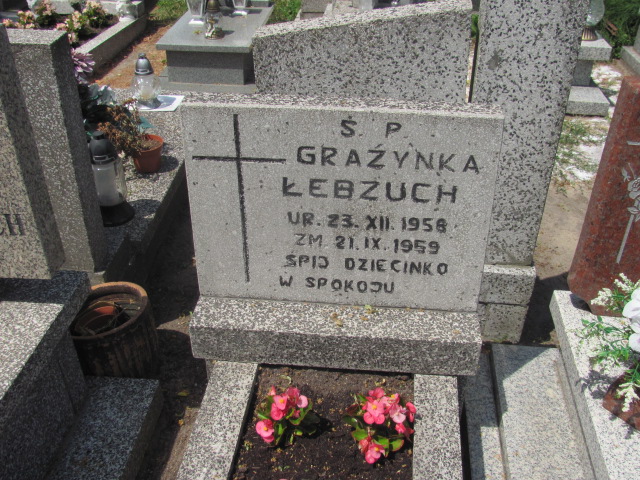 Grażyna Łebzuch 1958 Zduńska Wola parafia - Grobonet - Wyszukiwarka osób pochowanych