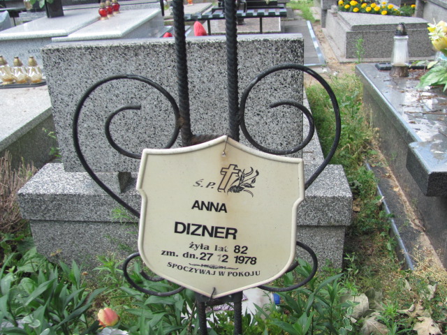 Anna Dizner Zduńska Wola parafia - Grobonet - Wyszukiwarka osób pochowanych