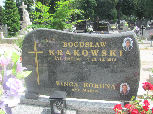 Bogusław Krakowski 1949 Zduńska Wola parafia - Grobonet - Wyszukiwarka osób pochowanych