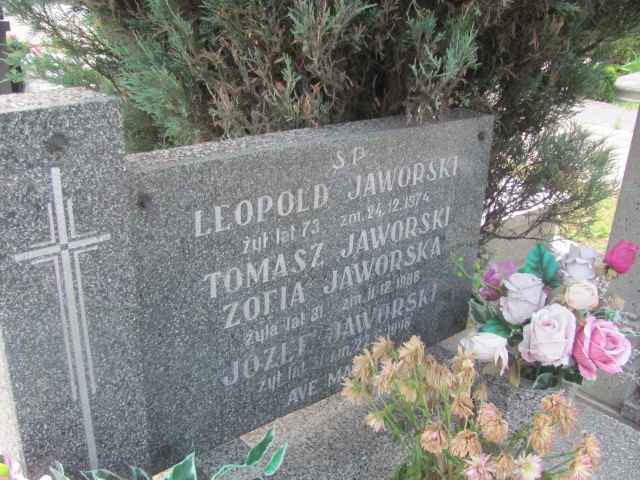 Leopold Jaworski Zduńska Wola parafia - Grobonet - Wyszukiwarka osób pochowanych