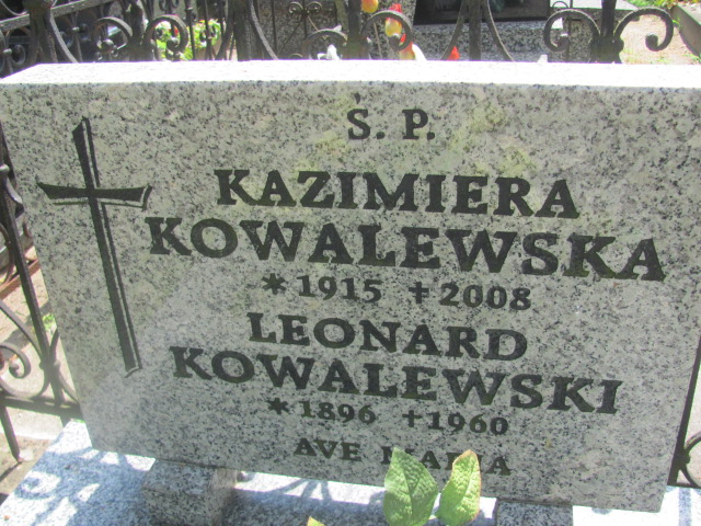 Leonard Kowalewski 1895 Zduńska Wola parafia - Grobonet - Wyszukiwarka osób pochowanych