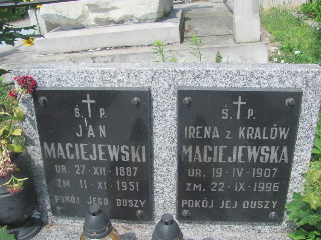 Jan Maciejewski 1887 Zduńska Wola parafia - Grobonet - Wyszukiwarka osób pochowanych