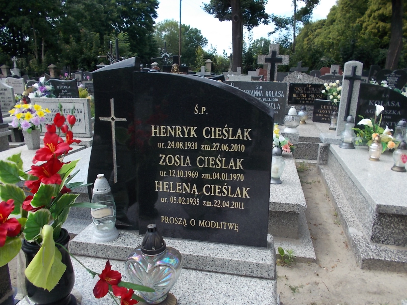 Zofia Cieślak 1969 Zduńska Wola parafia - Grobonet - Wyszukiwarka osób pochowanych