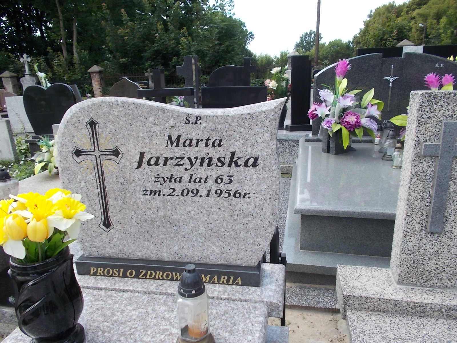 Marta Jarzyńska Zduńska Wola parafia - Grobonet - Wyszukiwarka osób pochowanych